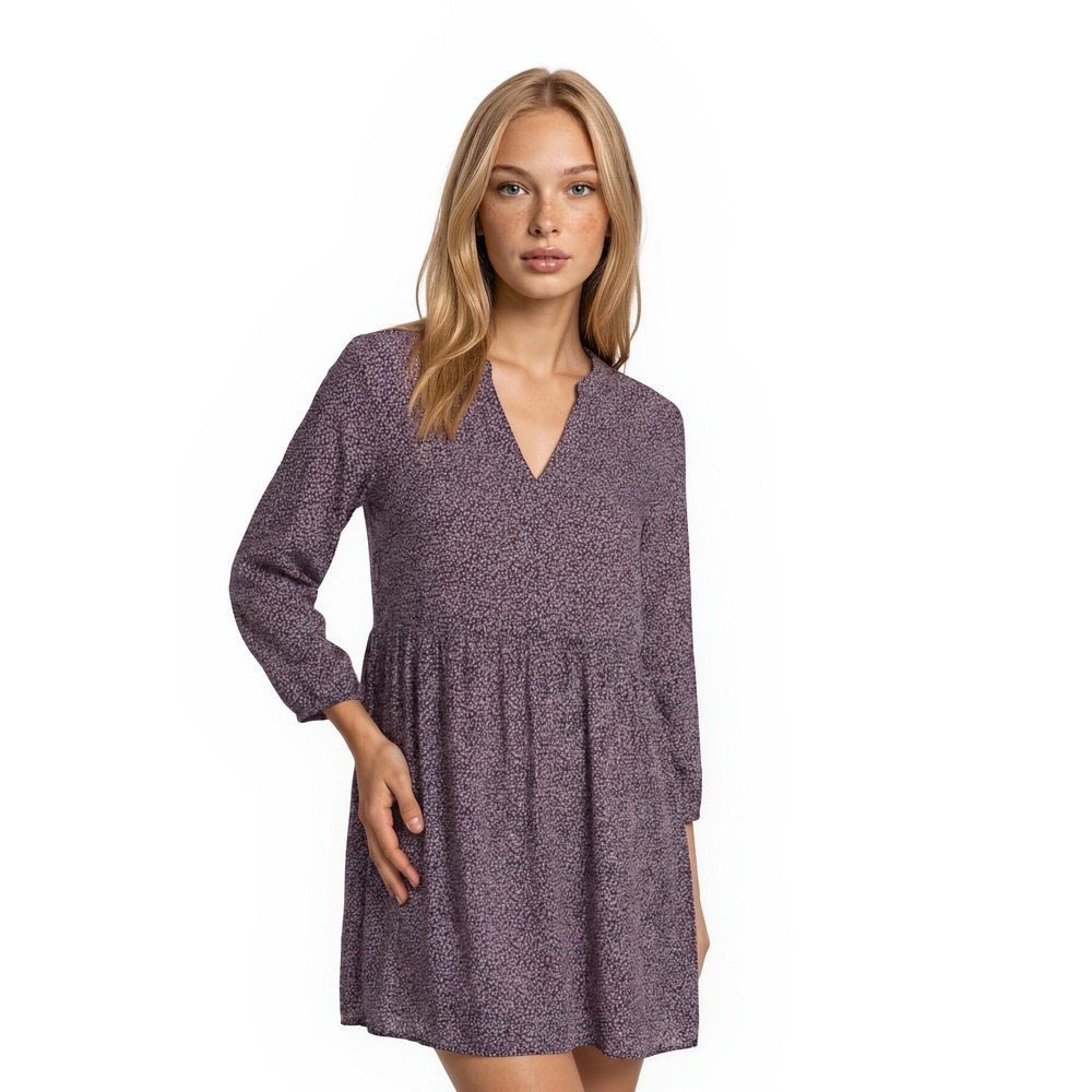 Maeve Anthropologie Mini Dress Women's Size Small Navy Red Geometric V Neck
